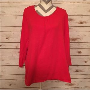 Westbound Woman Red Knit Top